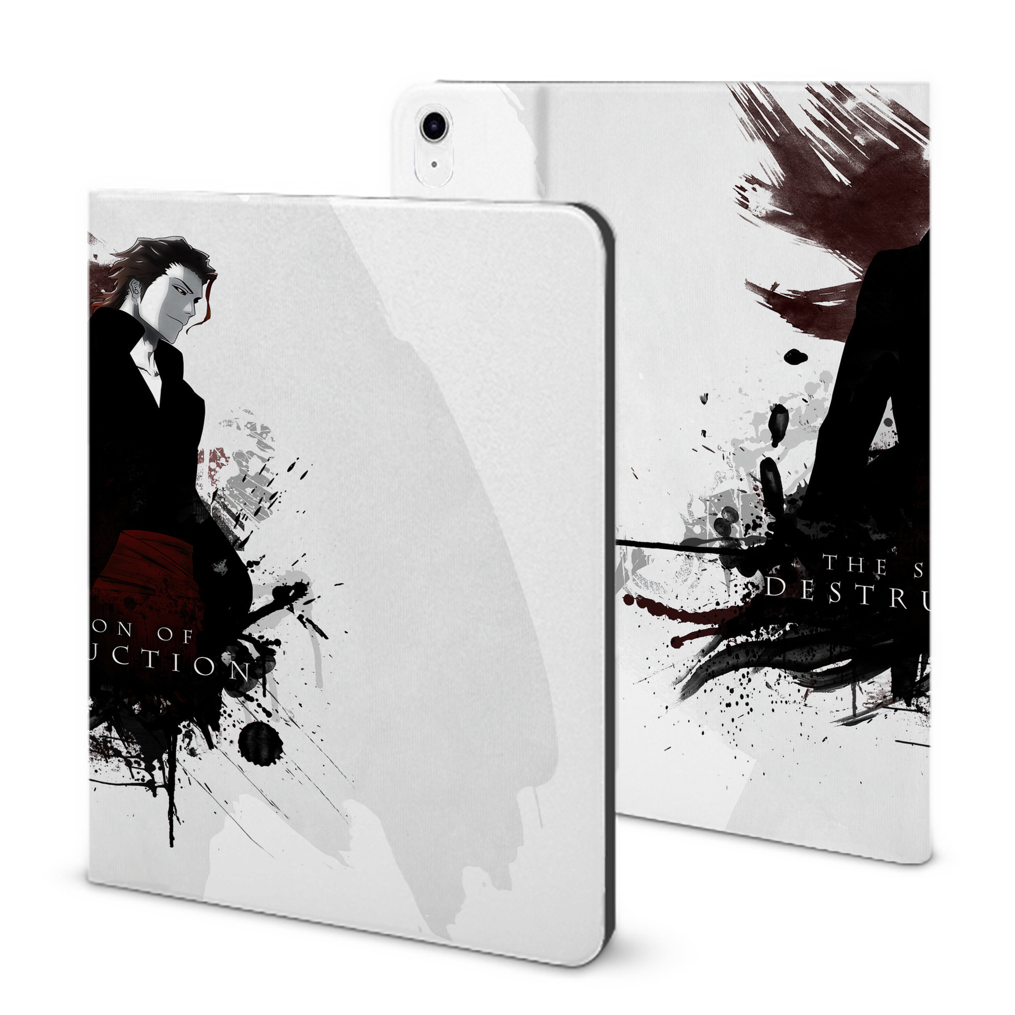 （画像用） ブリーチ BLEACH IPad ケース ブック型 PUレザー TPU 耐衝撃 軽量 薄型 ペン収納なし 全面保護 IPad 各モデル対応